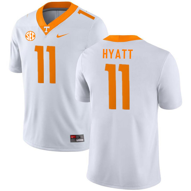 Tennessee Volunteers #11 Jalin Hyatt College Football Jerseys Stitched Sale-White